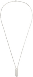 Brioni Silver Placket Necklace