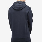 Stone Island Men's Cotton Fleece Garment Dyed Hoodie in Navy Blue