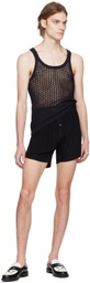 LGN Louis Gabriel Nouchi Black Fluid Pyjama Shorts