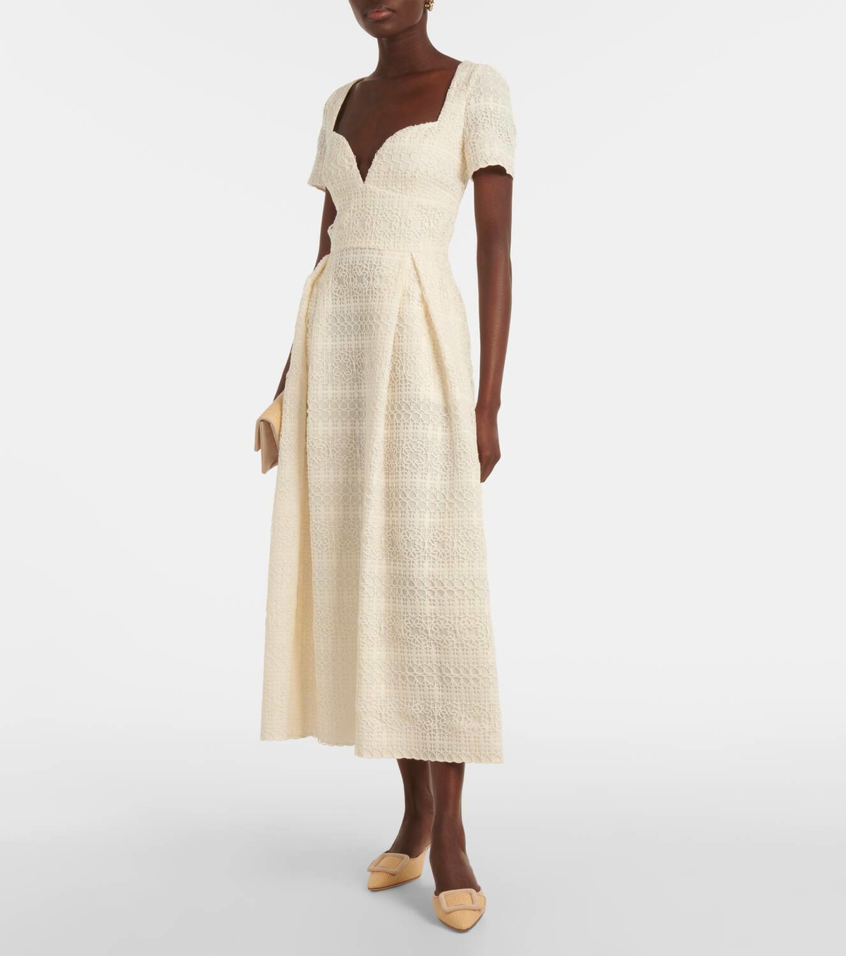 elie saab macrame midi dress Elie Saab Macramé midi dress Elie Saab