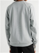 A.P.C. - Logo-Print Cotton-Jersey Sweatshirt - Gray