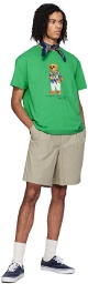 Polo Ralph Lauren Green Beach Club Bear T-Shirt