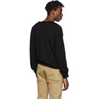 Maison Margiela Black Gauge 12 Jersey V-Neck Sweater