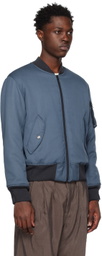 Magliano Blue Printed Reversible Bomber Jacket