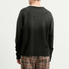 Needles Men's Deconstructed Crew Neck Sweatshirt in Black