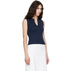 FLORE FLORE Navy Iman Tank Top