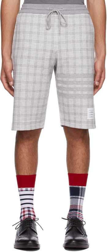 Photo: Thom Browne Grey Cotton Shorts