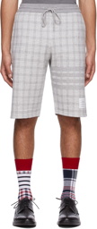 Thom Browne Grey Cotton Shorts