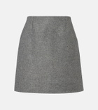 Carolina Herrera Mélange virgin wool miniskirt