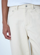 Metalwood Wide-Leg Denim Trousers
