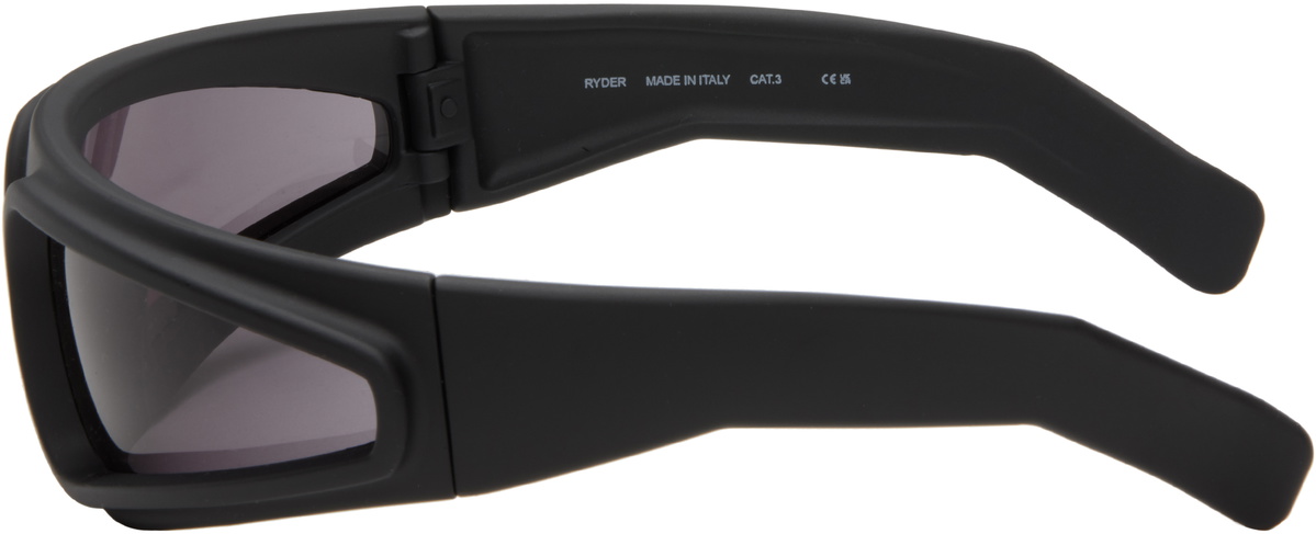 Rick Owens Black Temple Ryder Sunglasses