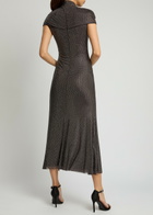 Self-portrait Crystal-embellished Stretch-tulle Maxi Dress Grey