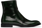 Maison Margiela Green Waxed Boots