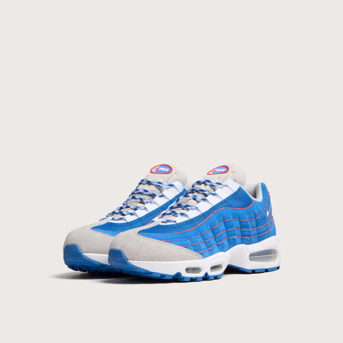 Nike Men's Air Max 95 Sneaker in Blue Sapphire/Metallic Silver/Light Smoke
