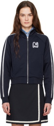 MSGM Navy Logo Track Jacket