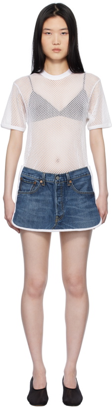 Photo: Bless White & Blue Nº77 T-Shorts Minidress