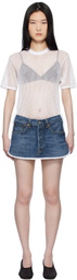 Bless White & Blue Nº77 T-Shorts Minidress