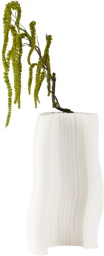 ferm LIVING Off-White Large Moire Vase
