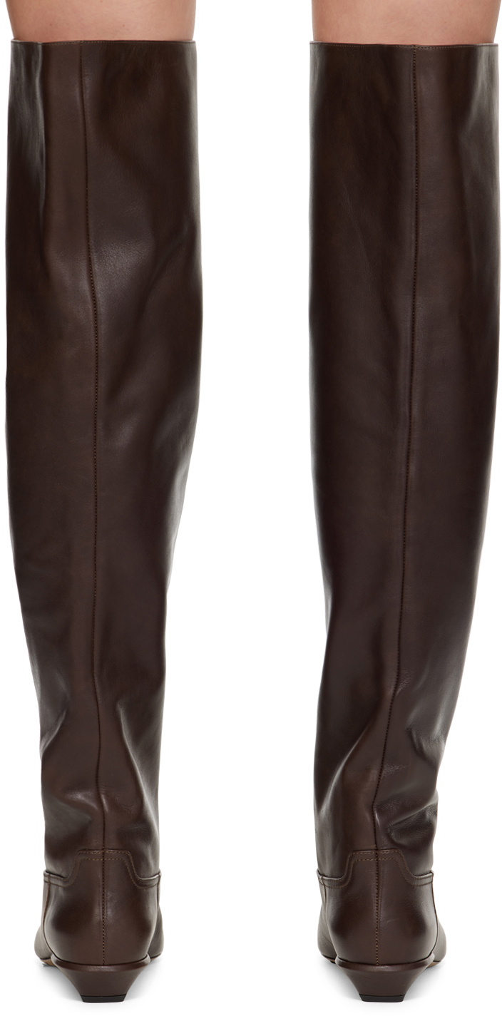 ロングブーツ PARIS TEXAS Chocolate Suede Bettina Boots Paris Texas Women's Bettina Boot 25 | A.K. Rikk's