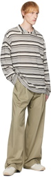 System SSENSE Exclusive Taupe Twill Trousers