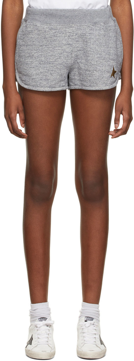 Golden Goose Grey Diana Star Shorts