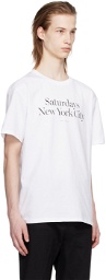 Saturdays NYC White Miller T-Shirt