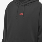 424 Men's Logo Hoody in Black