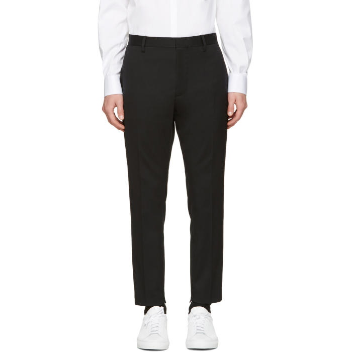 Photo: Dsquared2 Black Wool Evening Trousers