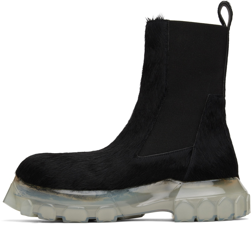 Rick Owens Black Bozo Tractor Chelsea Boots Rick Owens