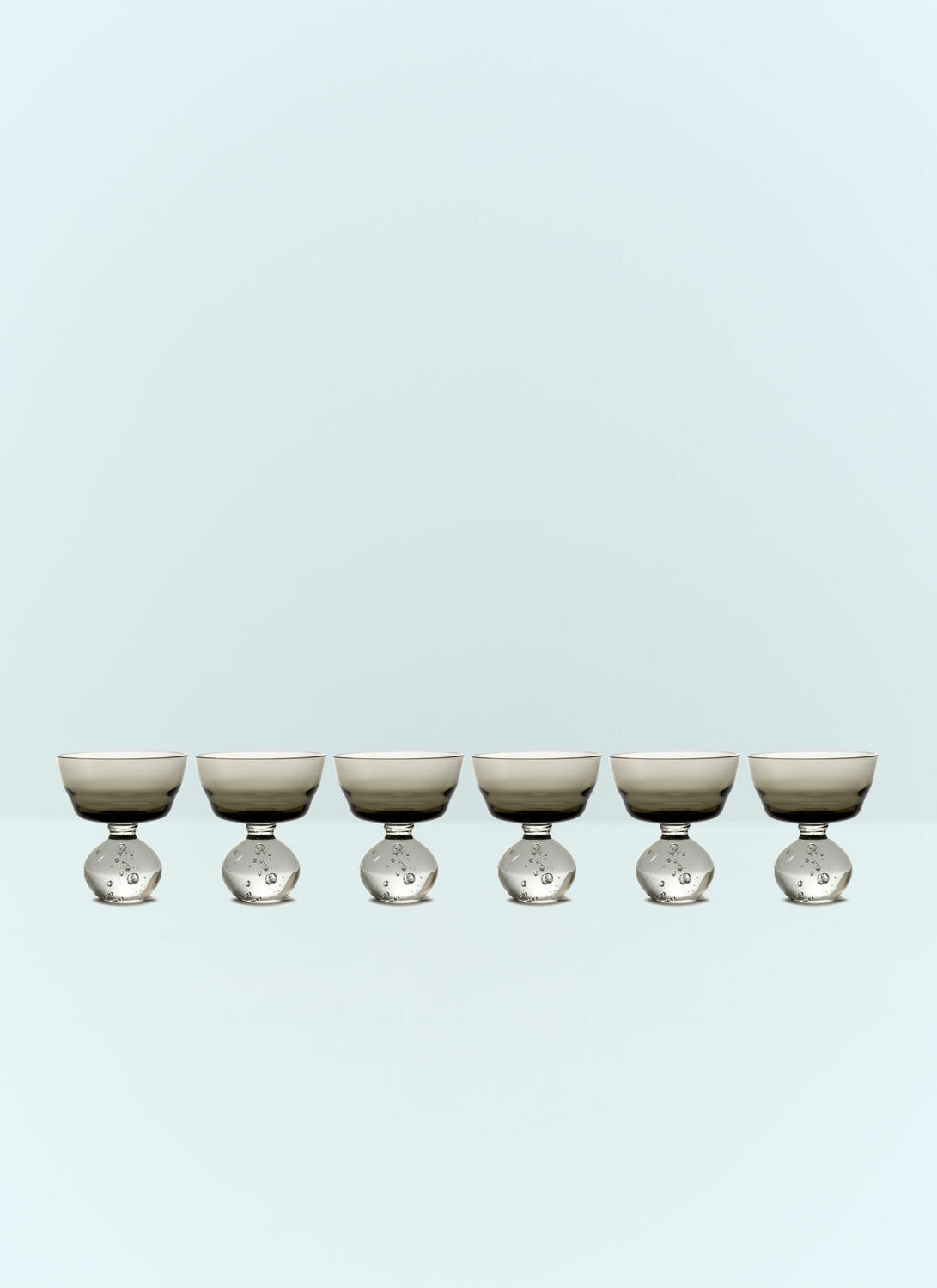 Serax Set Of Six Medium Eternal Snow Stemmed Glasses