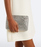 Valentino Garavani VLogo Swarovski®-embellished leather pouch