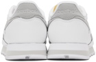 Reebok Classics White & Gray Classic Leather Sneakers