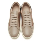 Burberry Taupe Salmond Check Sneakers