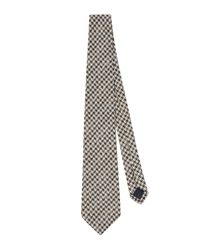 Photo: Dunhill Houndstooth silk tie