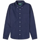 Gitman Vintage Men's Button Down Overdyed Oxford Shirt in Navy