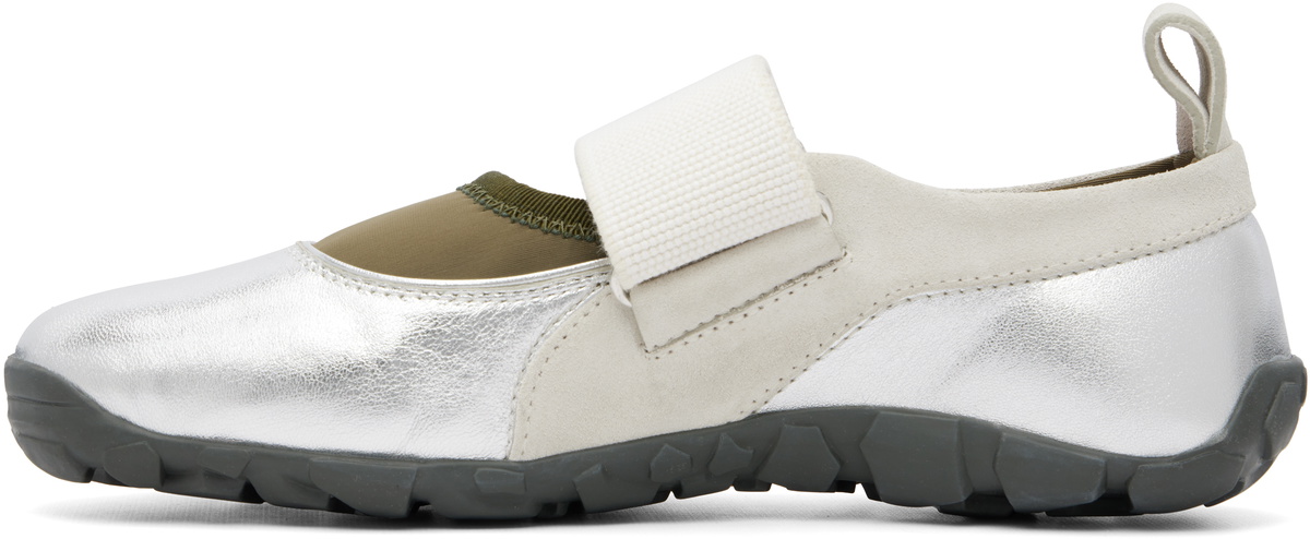 Wales Bonner Silver Jewel Mary Jane Sneakers