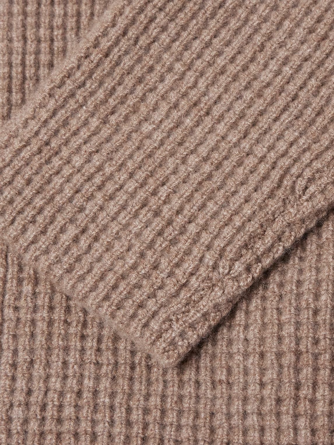 Rubinacci - Waffle-Knit Cashmere Cardigan - Brown
