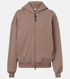 Brunello Cucinelli Cotton jersey zip-up hoodie