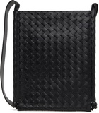 Bottega Veneta Black Large Flat Loop Pouch