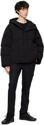 Dunst Black Hooded Volume Down Jacket