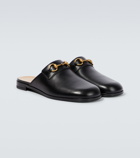 Gucci - Horsebit leather slippers