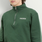 Palmes Men's Remember Zip Sweatshirt in Dark Green