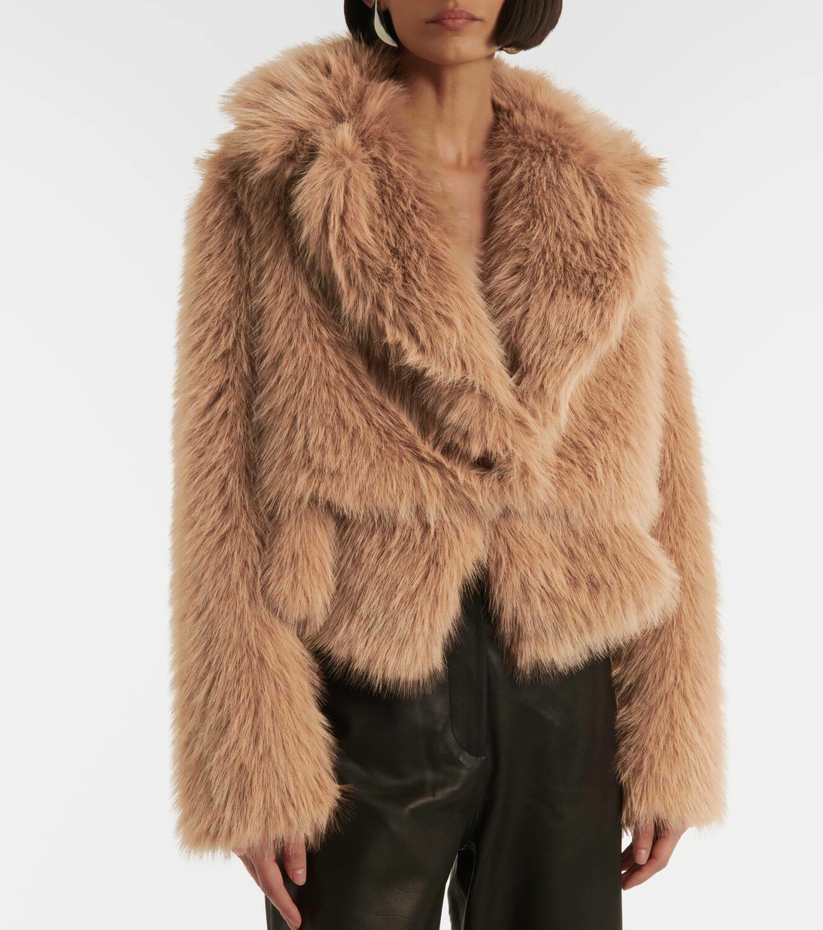 The Sei Faux fur bomber jacket