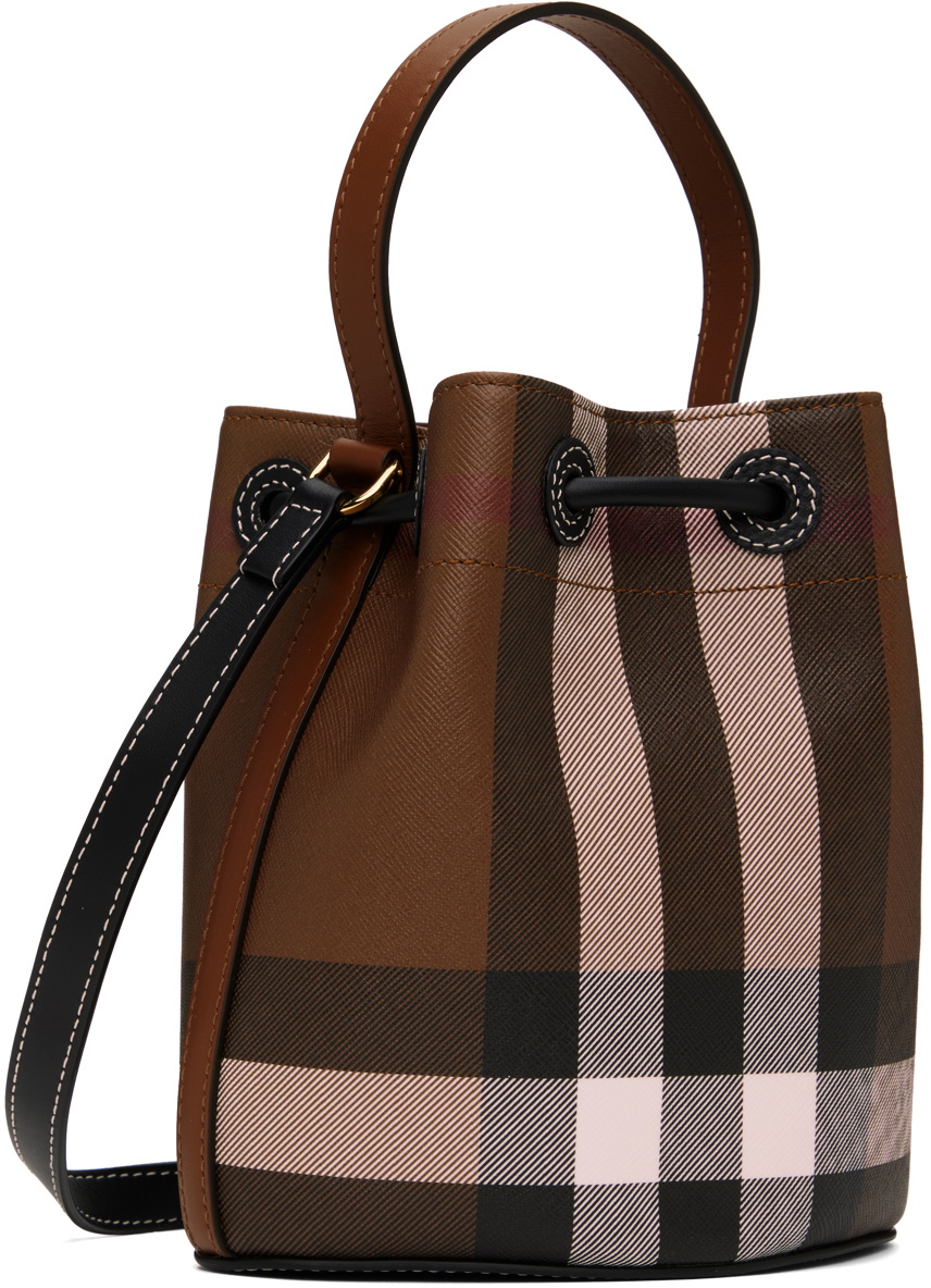 Burberry Brown Mini 'TB' Bucket Bag Burberry