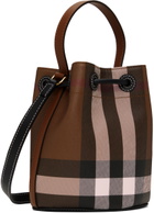 Burberry Brown Mini 'TB' Bucket Bag