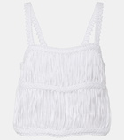 Simkhai Sterling macramé cotton crop top