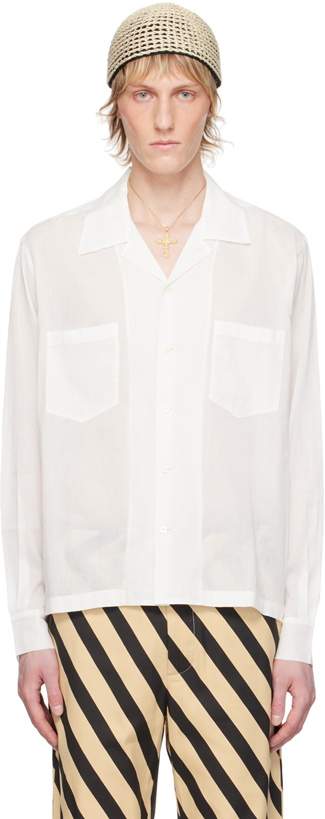 Photo: Bode White Boxy Shirt