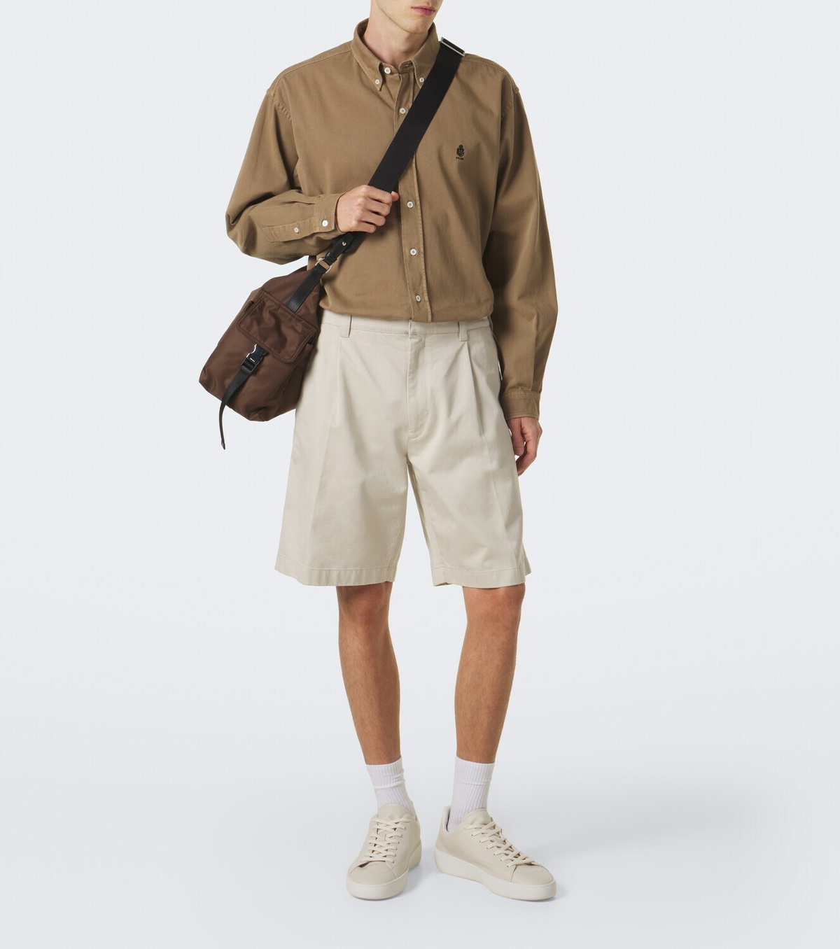 Prada Court leather sneakers