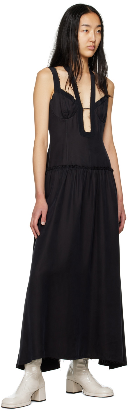 Miista Black Carr Midi Dress MIISTA