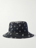 KAPITAL - Logo-Appliquéd Bandana-Print Cotton Bucket Hat